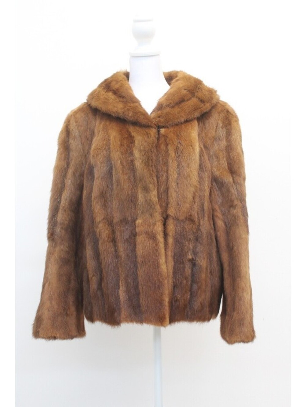 MINT CHINESE MINK FUR JACKET COAT WOMEN WOMAN SIZE 8 MEDIUM